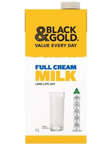 Black & Gold Crema llena de leche Larga vida 1ltr x 1