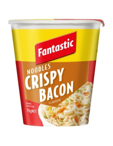 Fantastic Copa de fideos Crispy Bacon 70gm x 12