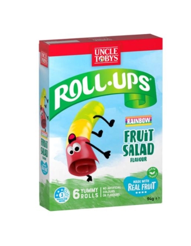 Uncle Toby Roll-ups Rainbow Fruit Salad 94gm x 1