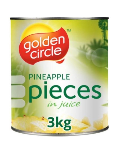 Golden Circle Piezas de piña en Jugo 3kg x 1