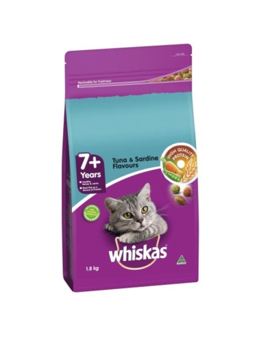 Whiskas Alimento para Gatos Atún Sardina 7+ Años 1,8kg x 1