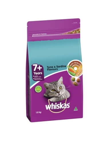 Whiskas Tuna Sardine 7+ ans Cat Food 1,8 kg x 1