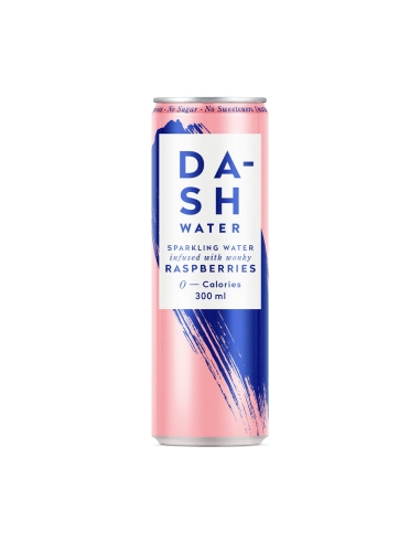 Dash Water Sparkling Water Infused avec des framboises Wonky 300ml x 24