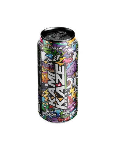 Kamikaze Energy Blauwe frambozen 500 ml x 12