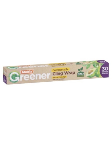 Multix Greener Kompostable Cling Wrap 30M Pack x 1