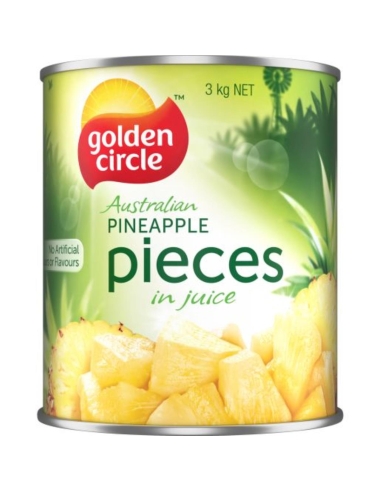 Golden Circle Australijski Ananas Kawałki W Soku 3kg x 1