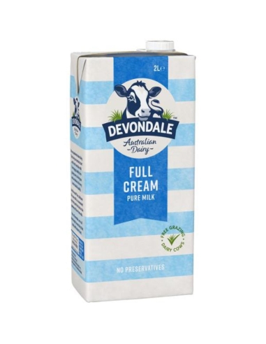 Devondale Lait Crème complète longue vie 2ltr x 1