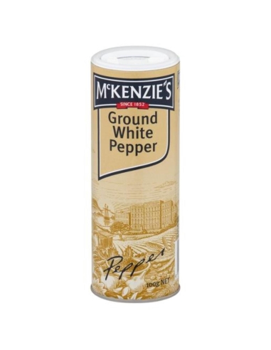 McKenzie's gemalen witte peper 100 g x 1