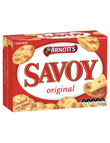 Arnotts Crackers Savoy Origineel 225g x 1