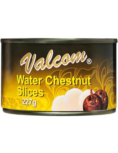 Valcom Gesneden waterkastanjes 227g x 1