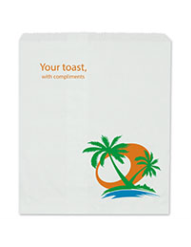 Castaway Bags Toast Tropic Design 500 Pack x 1