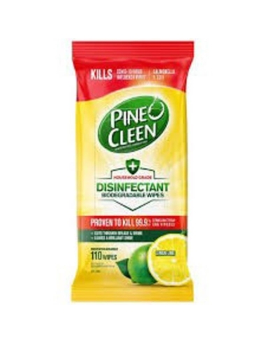 警察 Cleen Wipes Disfectant Lemon 110 Pack x 8