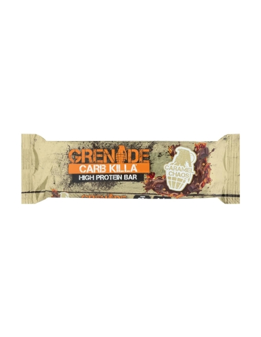 Grenade Barre hyperprotéinée Carb Killa Caramel Chaos 60 g x 12