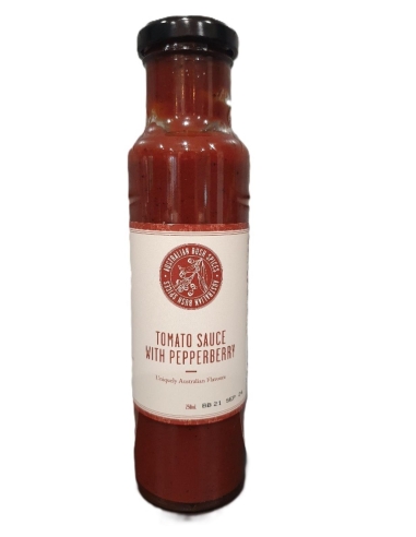 Australia Bush Spicers Tomato Sauce con Pepperberry 250ml x 1