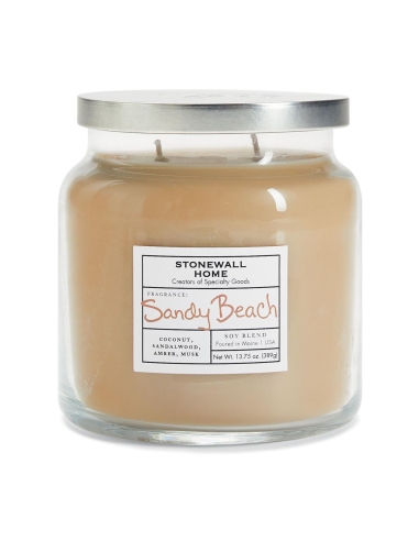 Stonewall Kitchen Sandy Beach moyenne apothecary Candle x 1