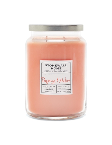 Stonewall Kitchen Papaya & Melon Apothecary Candle x 1