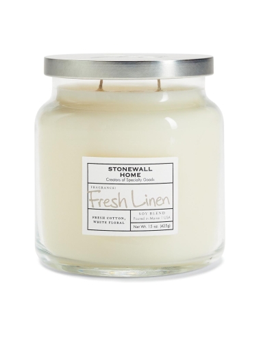 Stonewall Kitchen Fresco Lino Mediano Apothecary Candle x 1