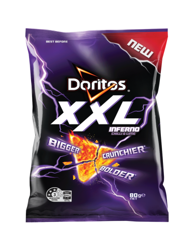 Doritos xxl Inferno Chili & Limette 80g x 12