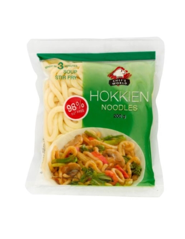 Chefs World Hokkien Noodles 200gm x 12