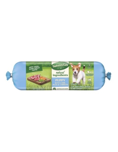 Natures Gift Hunde-Deli-Rolle mit Lamm, Karotten und Erbsen, 200 g x 15