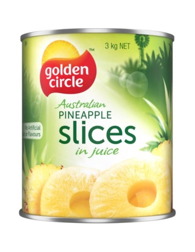 Golden Circle Australijski Ananas Plasterki W Soku 3kg x 1