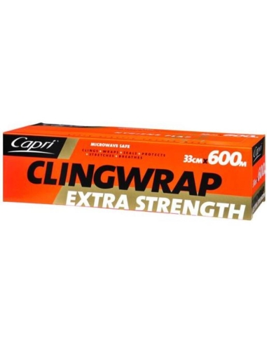 Capri Cling Wrap Extra Paquete de 600m de fuerza x 1