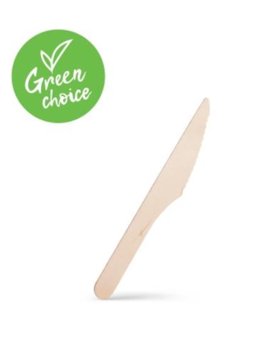 Caterers Choice Couteaux en bois 16.5cm 100 Pack x 1