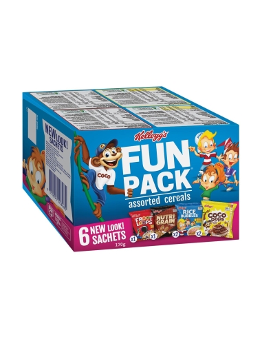 Kellogg'Funpack シリアル 6 パック 170g x 6