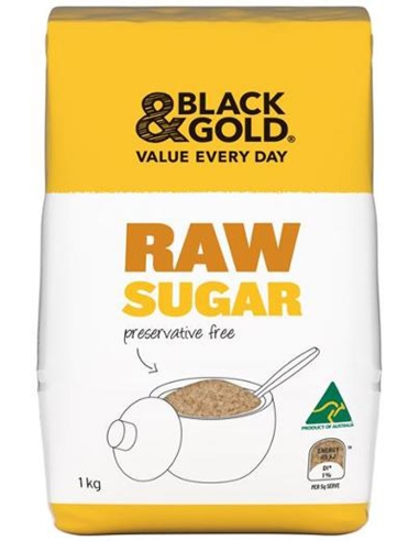 Black & Gold Raw Azúcar 1kg x 1