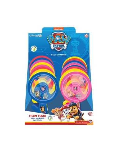 Paw Patrol Fun Fan avec des bonbons 5g x 12