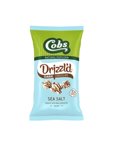 Cobs Drizzl'd Dark Chocolate Sea Salt Popcorn 70g x 15