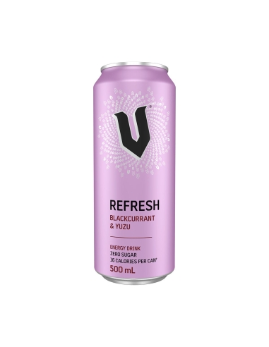 V Refresh Blackcurrant & Yuzu Energy Bevande 500ml x 12