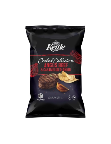 Kettle Angus-Rindfleisch und karamellisierte Zwiebeln, 70 g, x 12