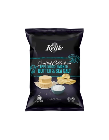 Kettle Applewood Smoked Butter & Sea Salt 45g x 18