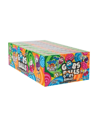 Tnt Gobs Balles Sour Candy avec saveur fruitée 96g x 12