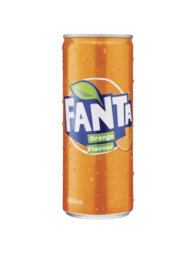 Fanta Bebida suave naranja 250ml x 24