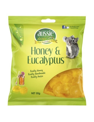 Confect Trading Gouttes d'eucalyptus et de miel d'Australie 50 g x 10