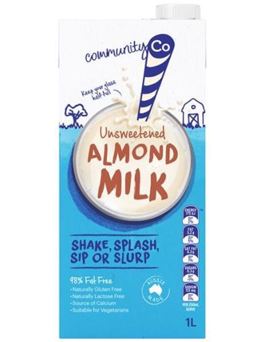 Community Co Unsweeteed Almond Milk 1ltr x 1