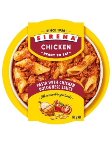 Sirena Kippenpasta met Bolognese saus klaar om te eten 190g x 6