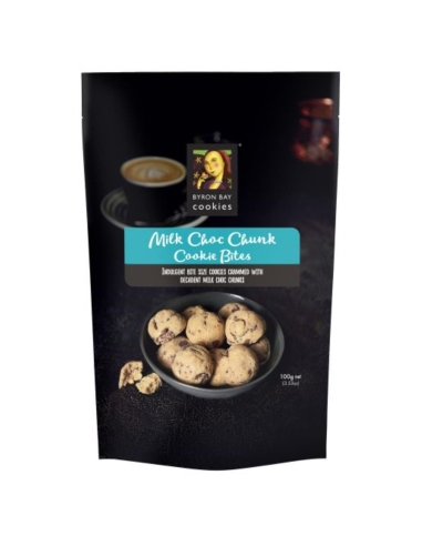 Byron Bay Cookies Milk Choc Chunk Cookie Bite 100g x 6