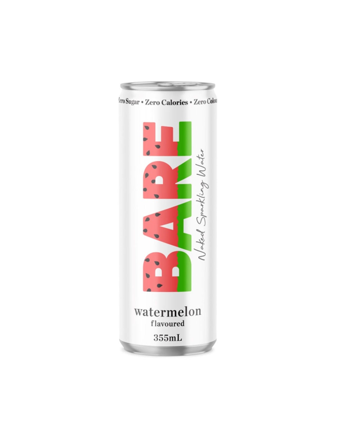 Bare Naked Sparkling Water Watermelon 355ml X 24