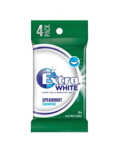 Paquete de 4 gránulos de menta verde blanca de Wrigleys, 56 g x 20