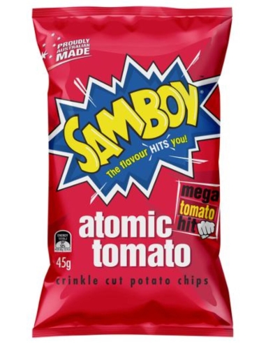 Samboy Chips de pommes de terre de tomate 45g x 18