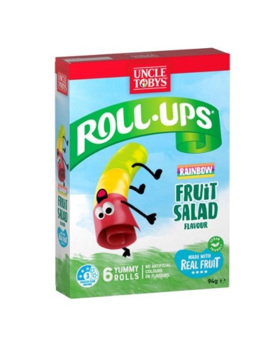 Uncle Toby Roll-ups Rainbow Ensalada de frutas 94 gm x 1