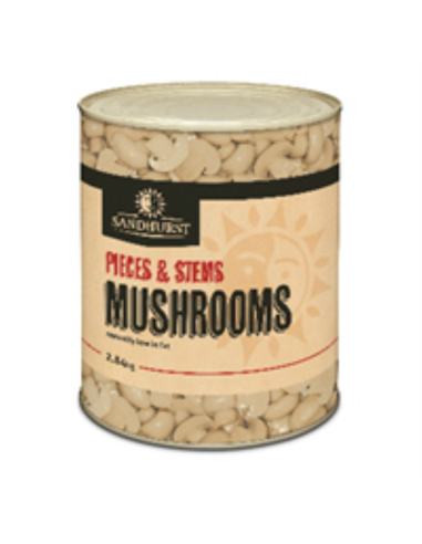 Sandhurst Mushrooms Pieces " Stems 2.84kg x 1