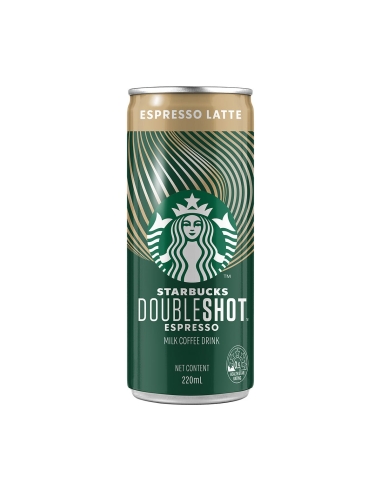 Starbucks ダブルショットエスプレッソラテドリンク220ml x 12