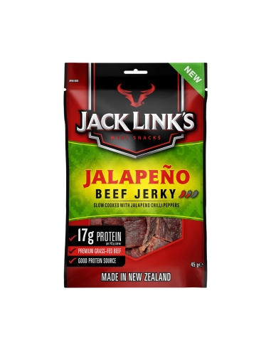 ジャックリンクス ビーフ ジャーキー ジャラペノ 45g x 10