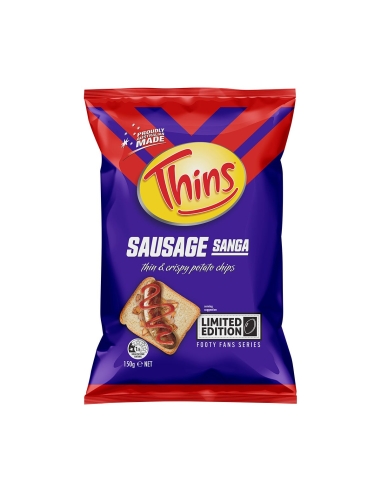 Thins Kiełbasa Sanga Cienkie i chrupiące chipsy ziemniaczane 150 g x 1