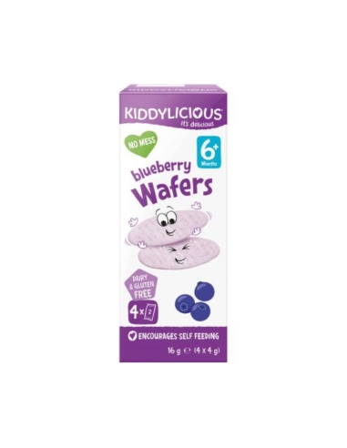 Kiddylicious Blaubeerwaffeln 16g x 6