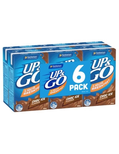 Sanitarium Chocolade Ice Up&go Liquid Breakfast 6 Pakketten 250 ml x 1